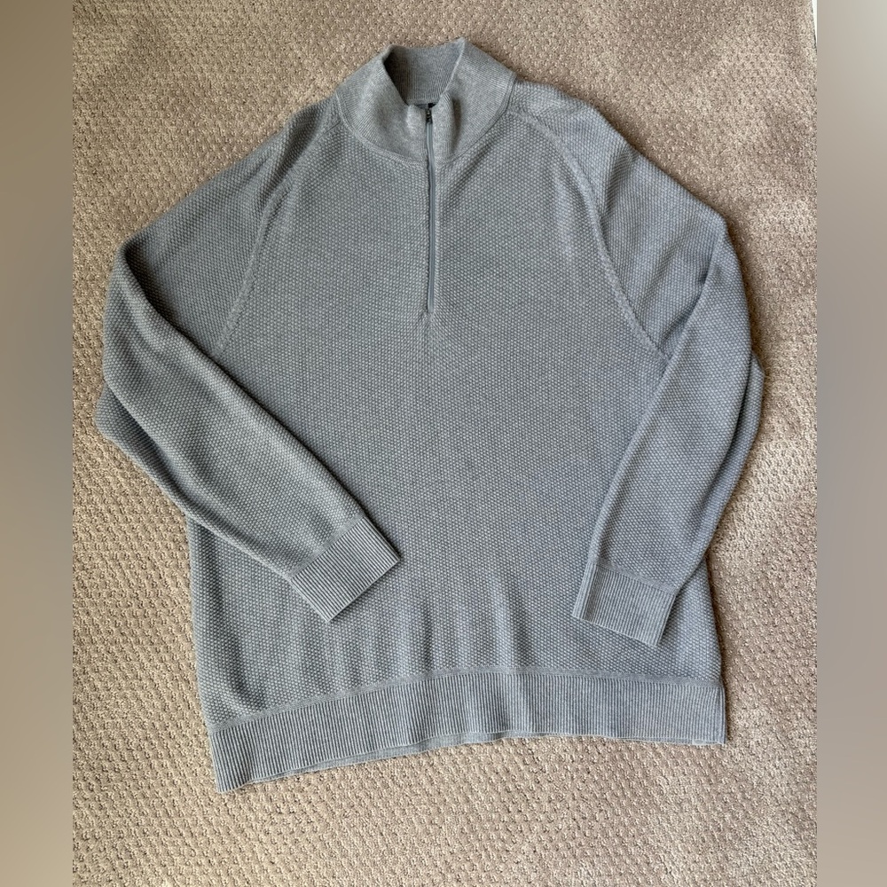 Lululemon Men's Quarter-Zip Knit Sweater - Gray